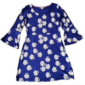 Boden Blue And White Floral Dress